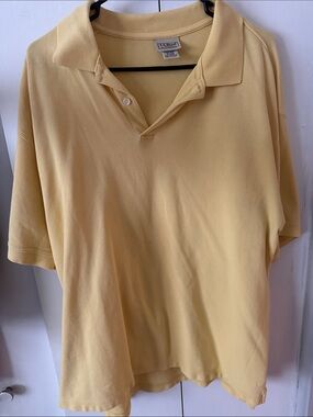 L.L. Bean Men's Short-Sleeve Polo in Soft Yellow